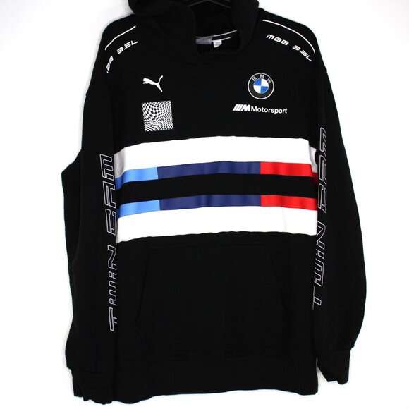 Puma x BMW Motorsport Mens Medium Street Midlayer Hoodie Q1084 - Picture 1 of 5